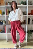 Terry B Classic Relaxed Pant Strawberry Crush